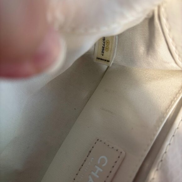 CHANEL Lambskin Quilted White Mini Boy Flap Silver Hardware with Dust Bag - Picture 14 of 16